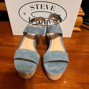 Steve Madden Blue Suede Shoes